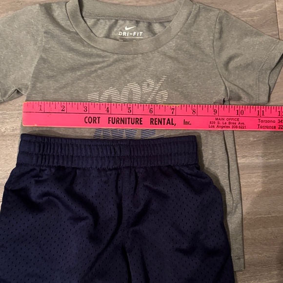 Nike Gray and Navy Dri-Fit Toddler Outfit - Picture 3 of 5